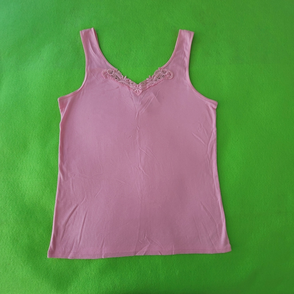 Nordstrom Intimates Women Lingerie Tank Top XL Vintage Pink